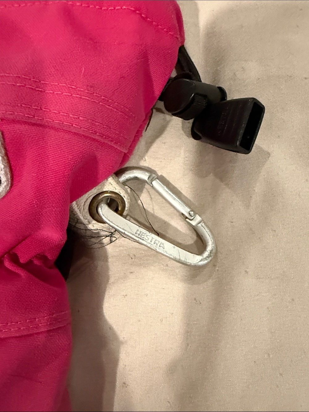 Hestra Kids Mittens in Pink and Silver - Picture 4 of 13